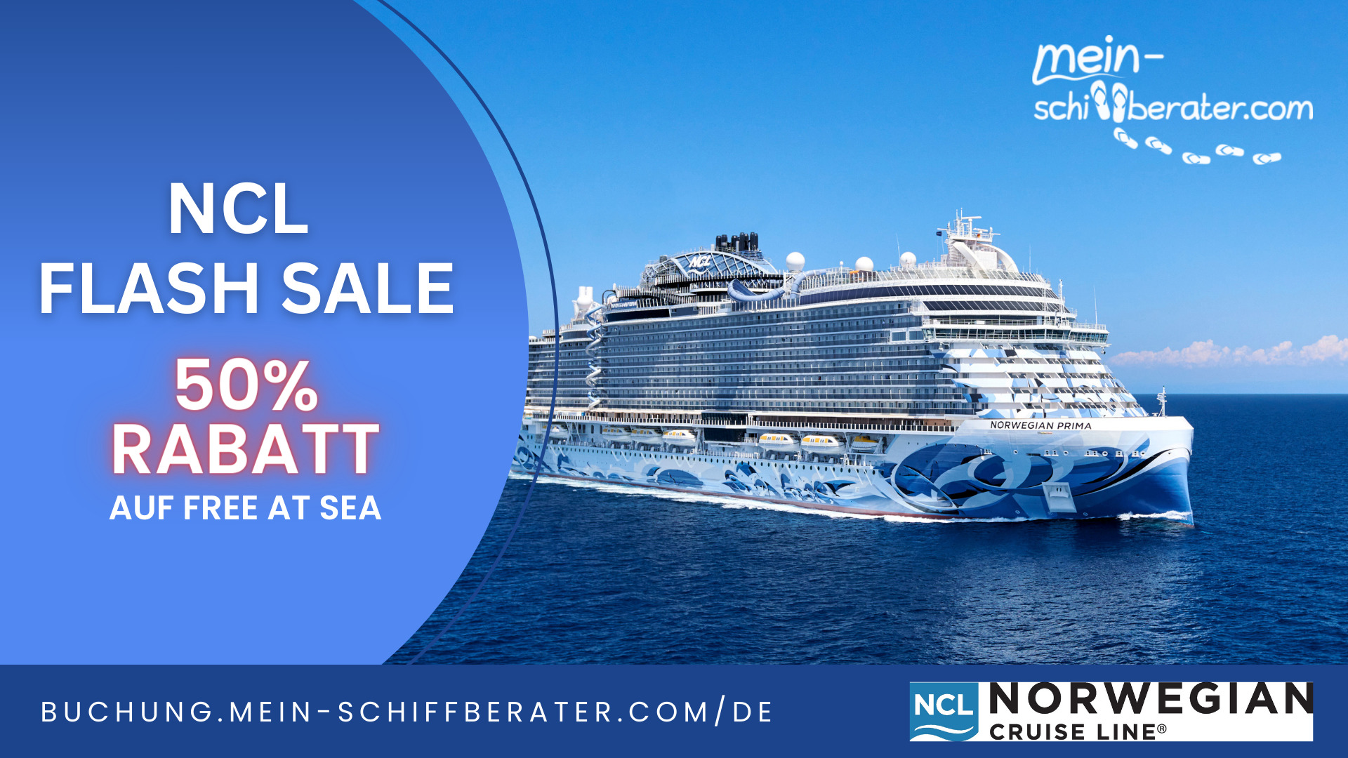 Norwegian Cruise Line FLASH SALE: 50% Rabatt
