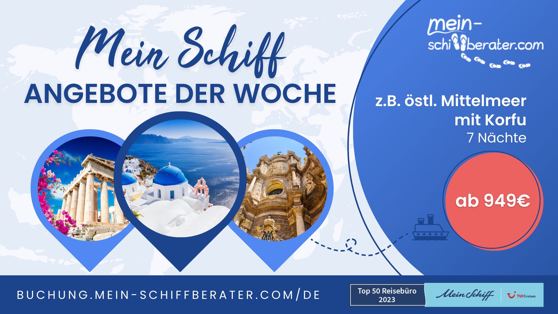 Mein Schiff Mittelmeer-Angebot: Die Top-Kreuzfahrten der Woche