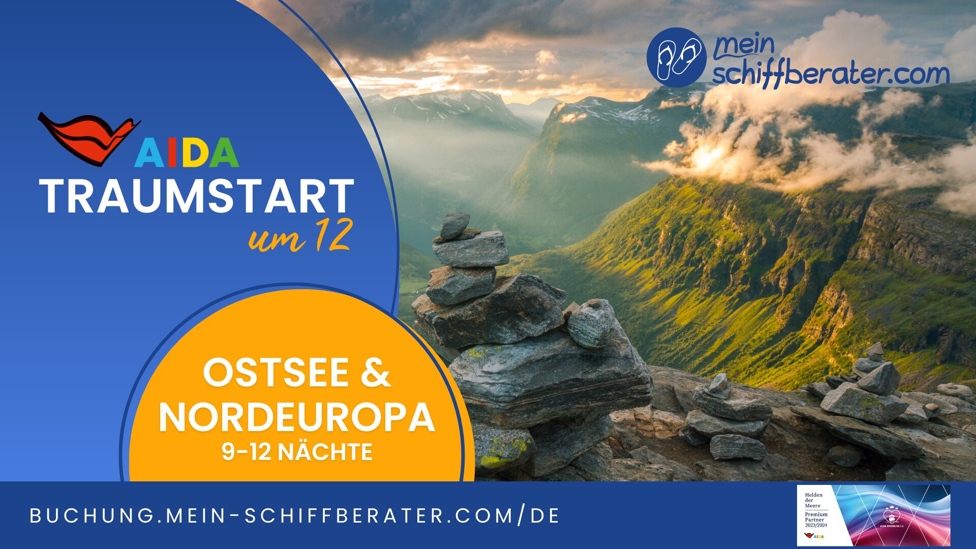 AIDA Traumstart um 12 - Fjorde & MEER!