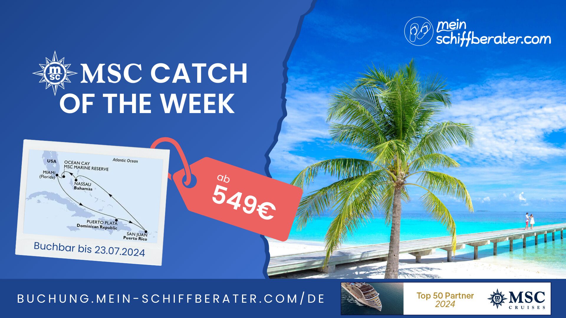 MSC Catch of the week: Karibiktraum mit der MSC Seascape ab 549€!