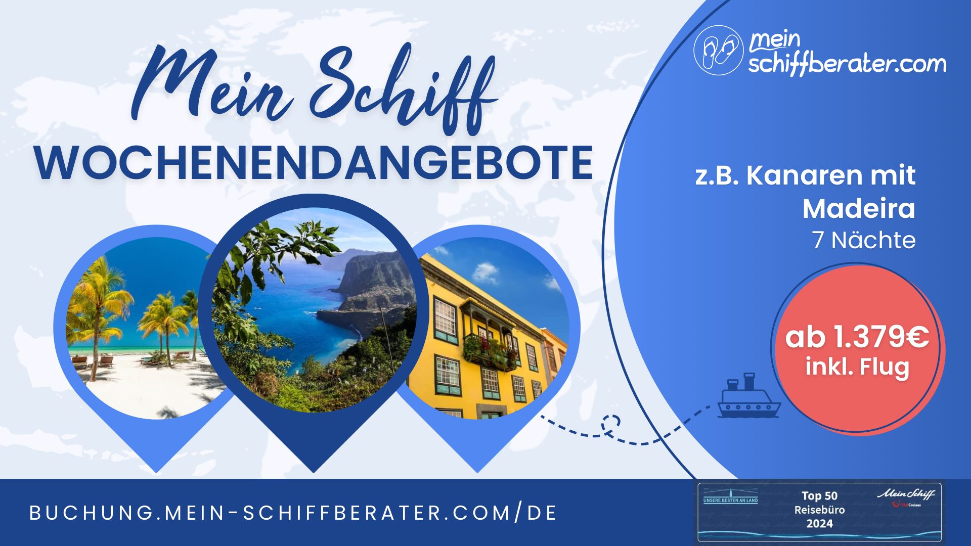 Mein Schiff Wochenendangebot: Adieu Alltag, Ahoi Abenteuer - ab in den All Inclusive Urlaub