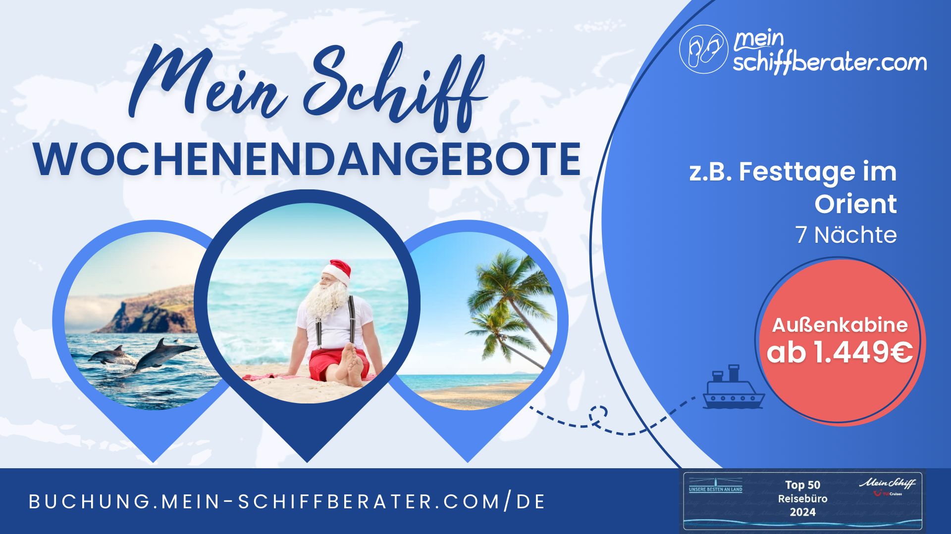 Mein Schiff® Wochenendangebot: 3 Traumrouten, 1 Ziel – Deine nächste Auszeit!