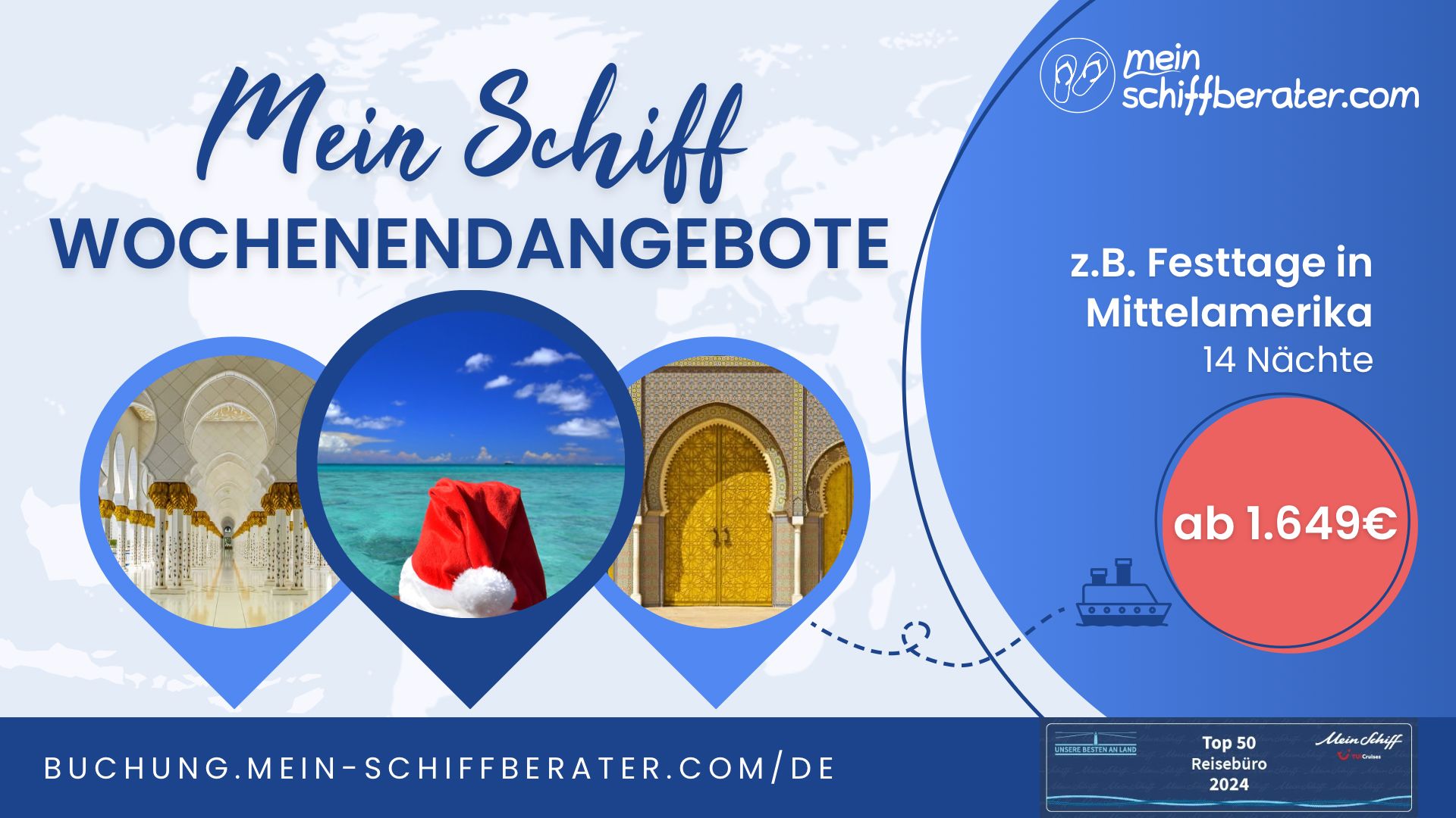 Dein perfektes Fest: Weihnachtszauber & Silvester-Spektakel mit Mein Schiff®