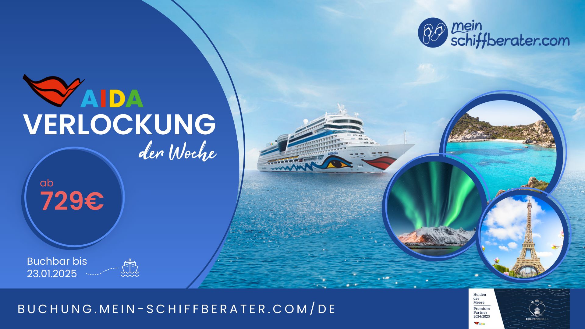 Verliebt in den nächsten Urlaub: Die AIDA Verlockung der Woche ist da!