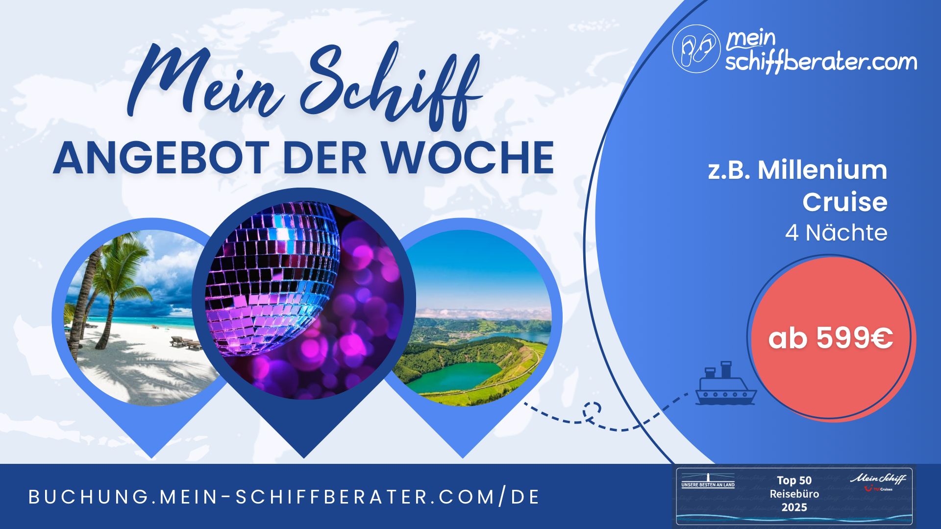 Dein Ticket ins Paradies: Das Mein Schiff® Angebot der Woche