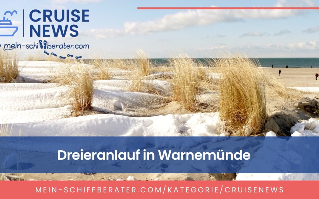 Dreieranlauf in Warnemünde