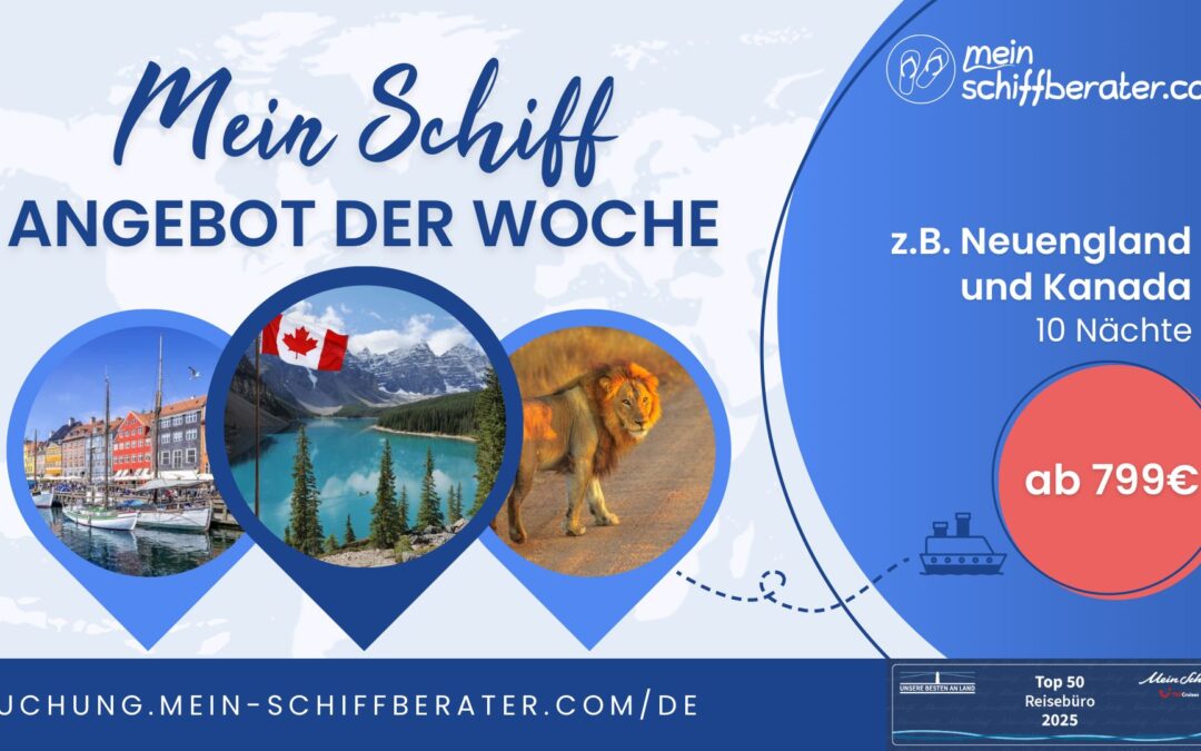 Nur für kurze Zeit: 3 Mein Schiff® Kreuzfahrten zum Vorteilspreis buchen!