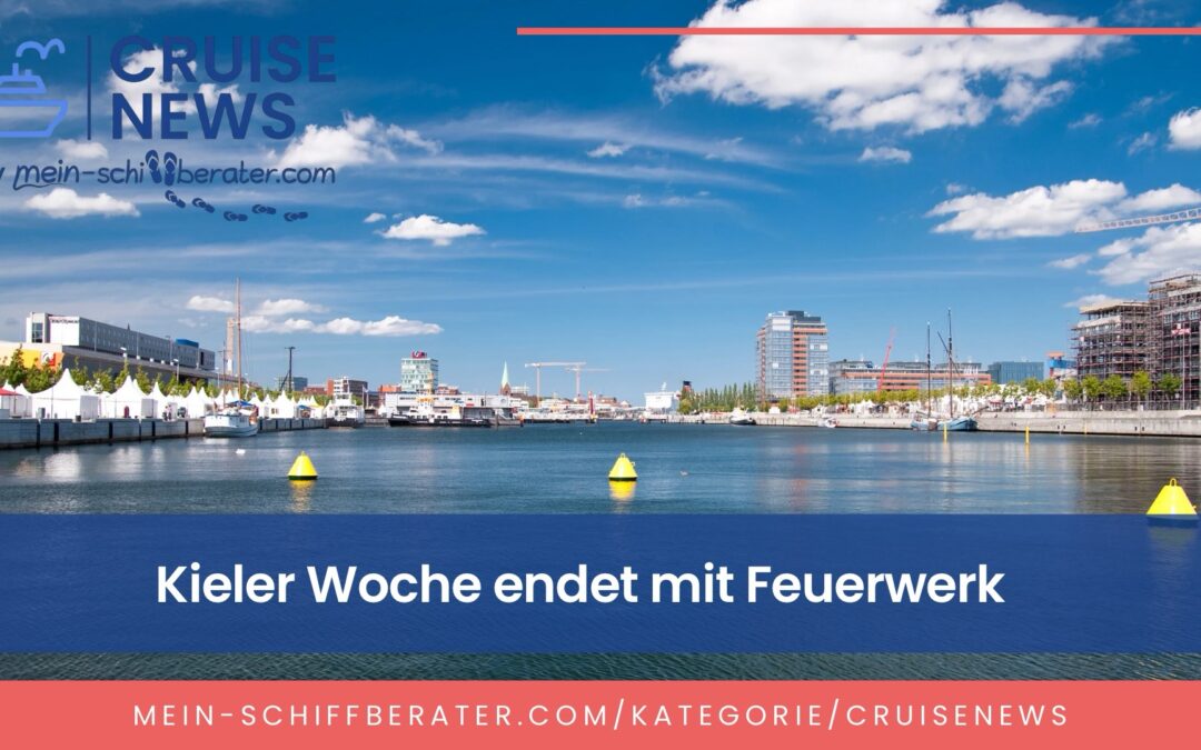 Kieler Woche endet mit Feuerwerk