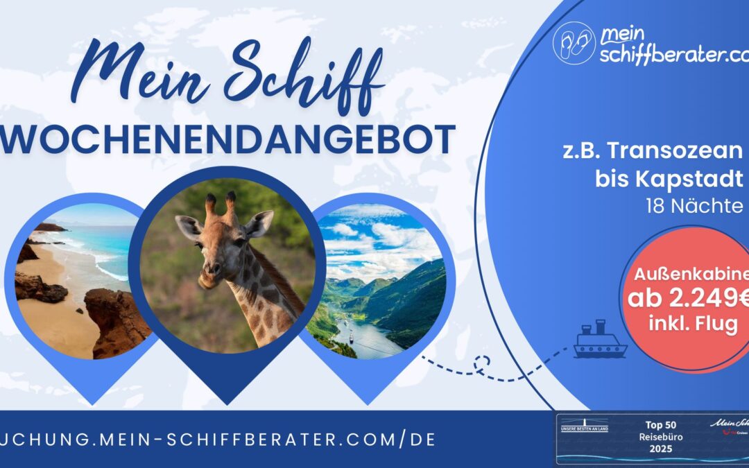 Schnapp dir deinen Balkon – Das ist das neue Mein Schiff® Wochenendangebot!
