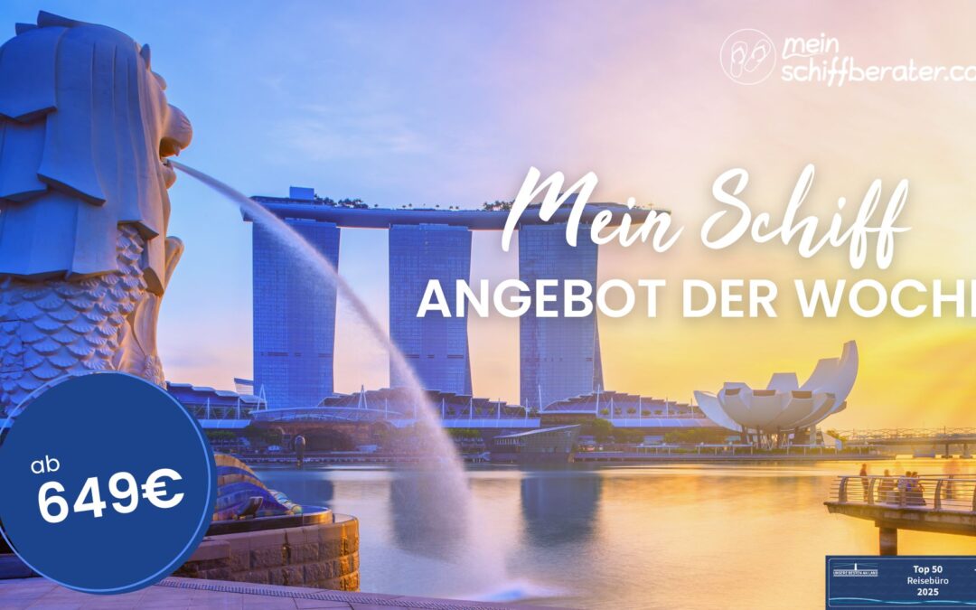 Kreuzfahrt-Jackpot: Mein Schiff® Angebot der Woche – nur solange die Kabinen reichen!