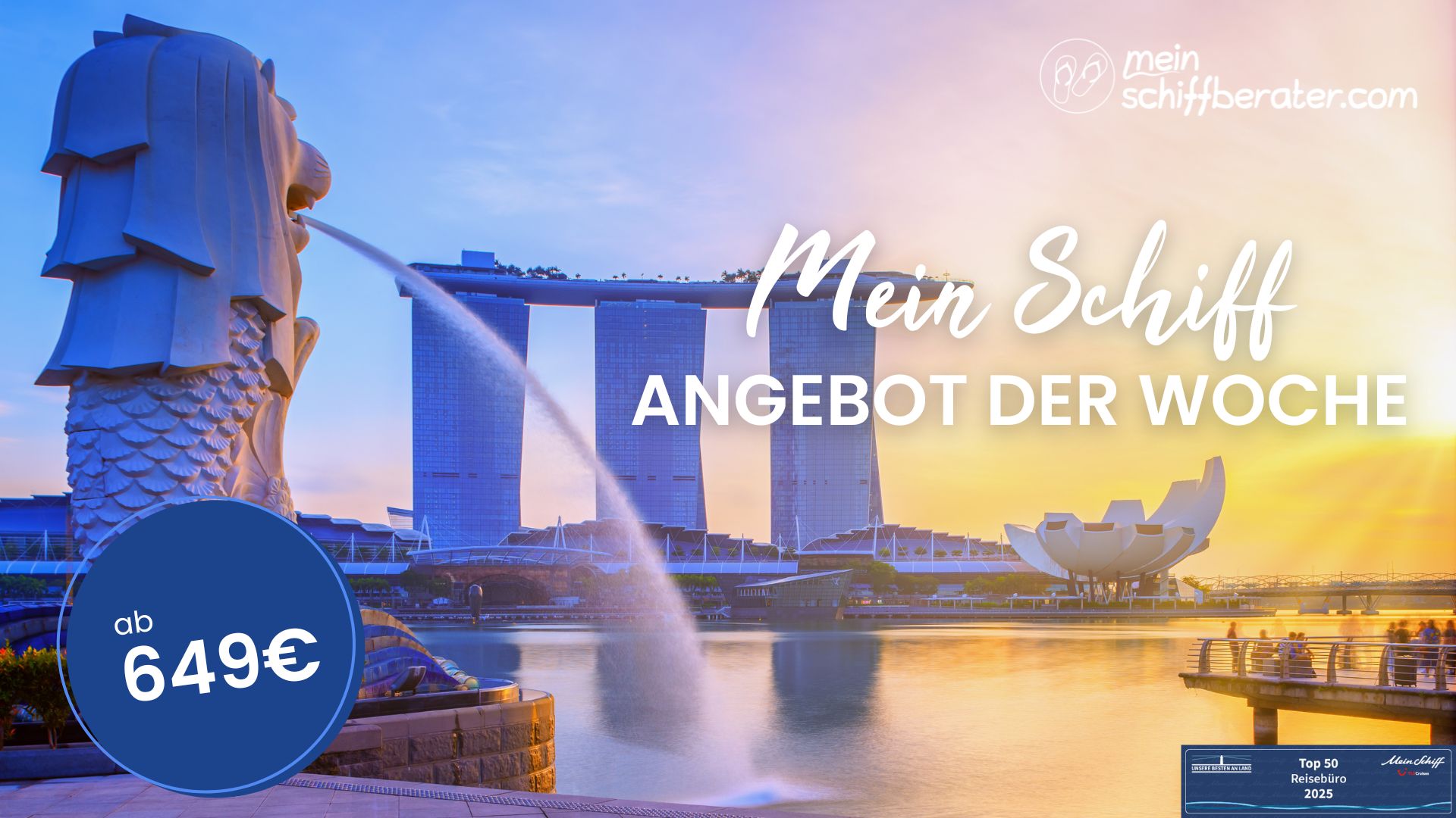 Kreuzfahrt-Jackpot: Mein Schiff® Angebot der Woche – nur solange die Kabinen reichen!